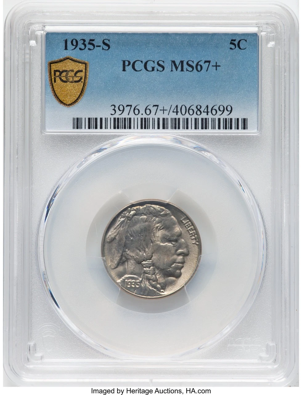 1935-S 5C Buffalo Nickel PCGS MS67+