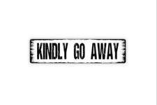 Welcome No Soliciting Funny Vinyl Sticker/Metal Sign