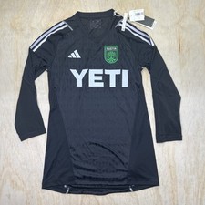 NEW Austin FC adidas SLIM Goalkeeper Long Sleeve Jersey MEDIUM Black