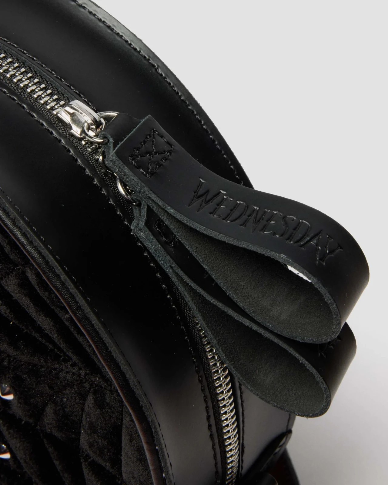 Dr.Martens x WEDNESDAY Round Backpack leather BLACK 43063001 Japan New image 4