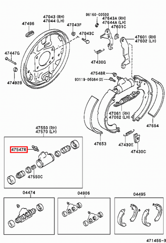 Genuine Yaris NCP11 NCP10 KSP90 KSP130 Rear Drum Brake Cylinder Bleeder Nipple - Picture 8 of 20