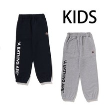 A BATHING APE BAPE KIDS APE HEAD ONE POINT SWEAT PANTS 1M30352004
