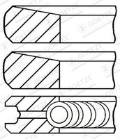 Kolbenringsatz Goetze Engine 08 443500 00 FÜR Mitsubishi