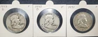 1953 D X 2 and a 1954 Franklin Half Dollar Coins, 90% silver (priced under spot!