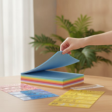 Flexibler Schaumstoff Zuschnitt A4, Buntes Moosgummi Platten Set 4mm