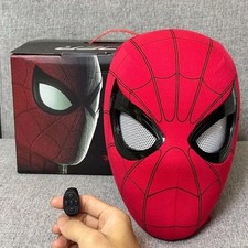 Spiderman Maske mit Ring Fernbedienung Augen schlie&szlig;en blinzelnde Augen Helm