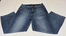 Judy Blue Jeans Womens 11/30 30x25 Blue Wide Leg Crop Med Wash Denim