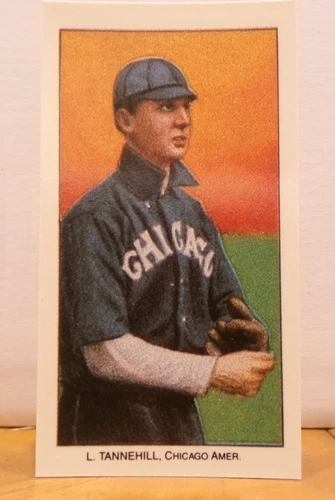 VINTAGE TOBACCO BASEBALL CARD REPRINT 1988 POLAR BEAR LEE TANNEHILL CHICAGO AMER