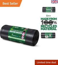 10 Eco-Friendly 120L Refuse Sacks - Ultra Heavy Duty, 80kg Tested for All Uses