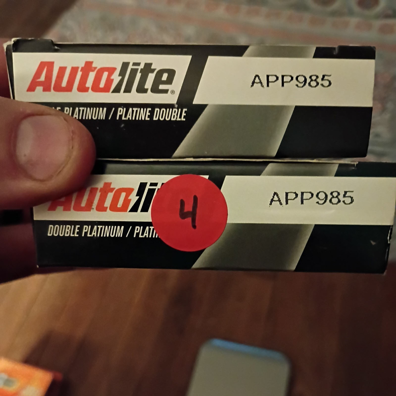 QTY 4 Autolite APP985 Platinum Spark Plug Fits 84-00 Jeep Cherokee L4-2.5L