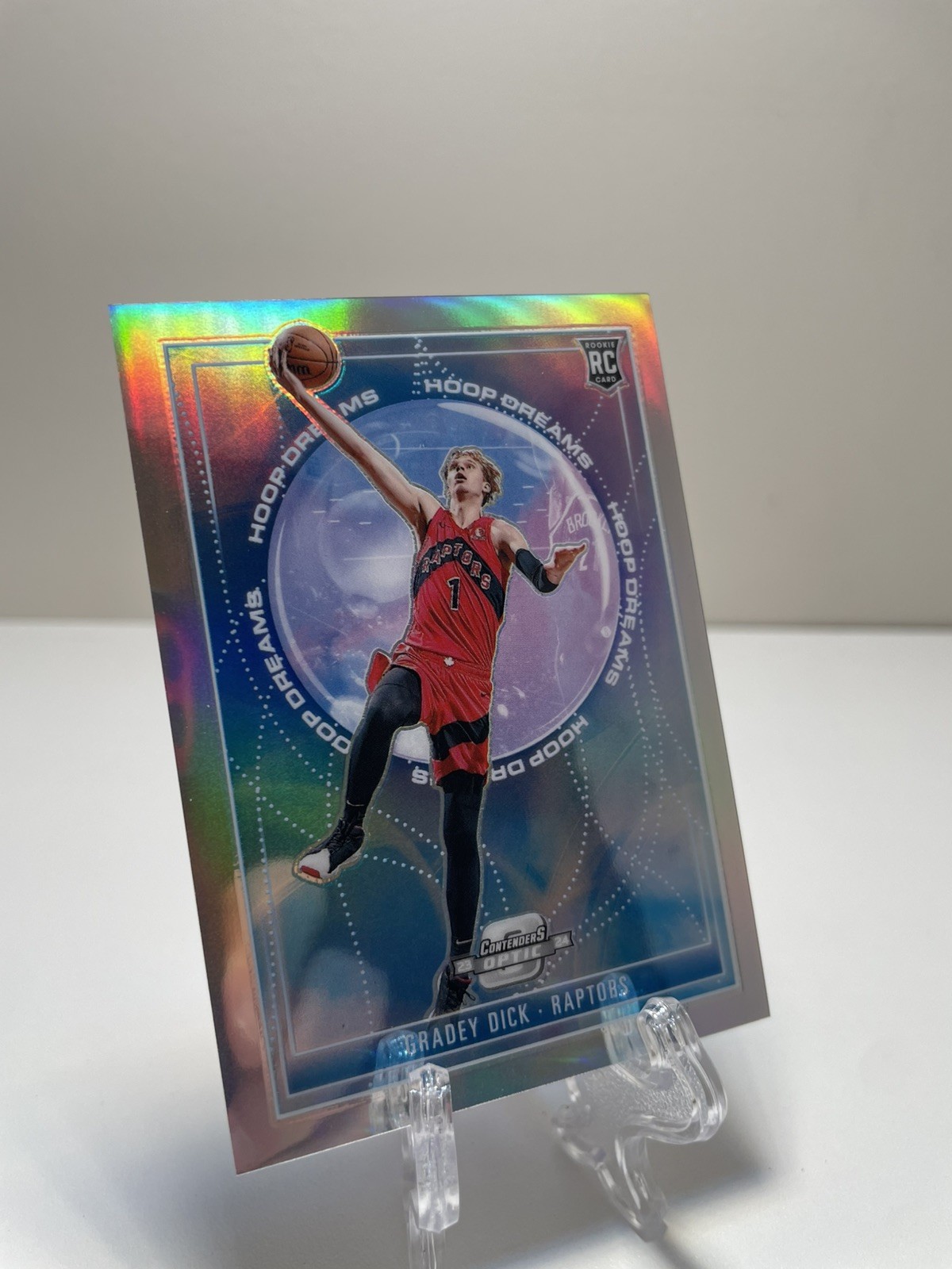 Gradey Dick Hoop Dreams holo insert 2023 Panini Contenders Optic Dreams #20 RC