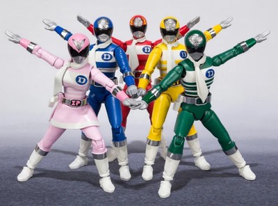 BANDAI Shodo Super Denshi Sentai Denziman Power Rangers Action