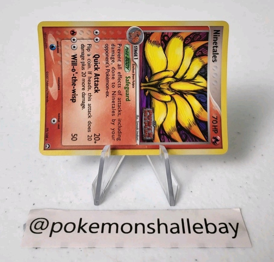Ninetales 19/108 - Ex Power Keepers *NM* STAMPED Reverse Holo