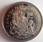 1982 CANADA 50 CENTS - AU/UNC - PROOF LIKE Excellent Coin - Lot #A13