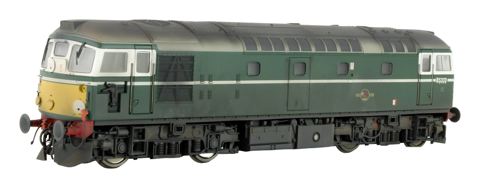 HELJAN 'O GAUGE' 26701 BR GREEN CLASS 26 D5333 DIESEL LOCOMOTIVE - WEATHERED