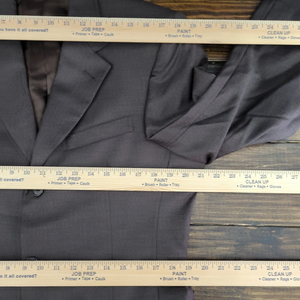 Murano Мужская Sport пальто Blazer три пуговицы коричневый шерсти сделано в Италии размер 39R - Изображение 3 из 4