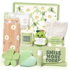 Gift Baskets for Women, 11pcs Unique Happy Birthday Gifts for Women, Best Green