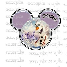 Disney Christmas Olaf ugl Premade Scrapbook Printed Page Paper Piece Die Cut