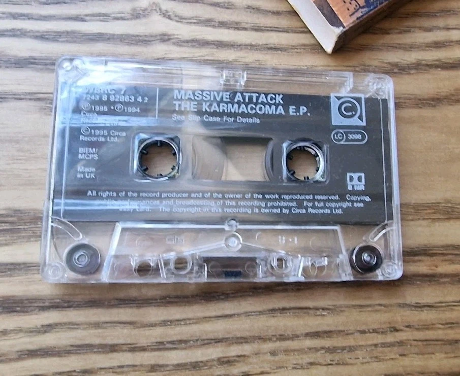 Massive Attack 'Karmacoma ep' Rare Cassette Tape Original Sleeve (1995) Free P&P - Image 4 of 4