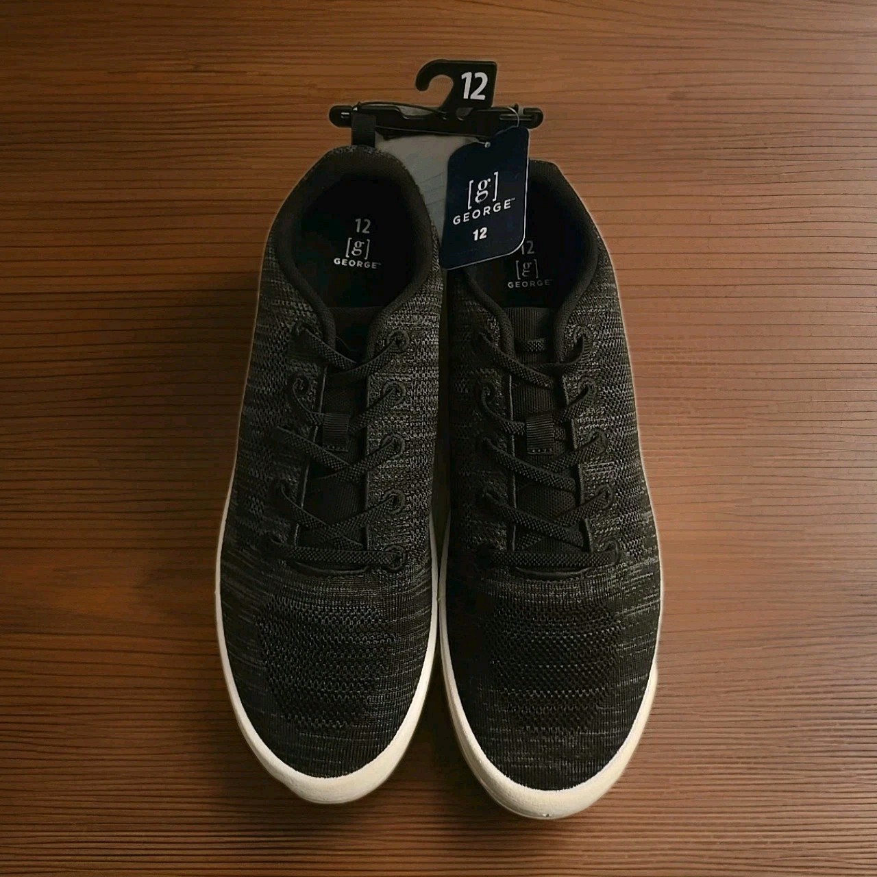 W/elastic Laces In Black And White Size 12