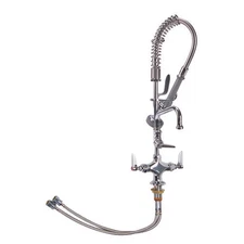 T&S Brass MPZ2DLN08CR Mini Deck Mount PreRinse Assembly with Spout