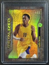SCOTTIE BARNES 2021 SKYBOX METAL UNIVERSE CHAMPIONS #102 METALIZED PMG 72/100 RC
