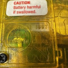 Digital Monster Digimon Clear Translucent Yellow 1997 Bandai First Generation