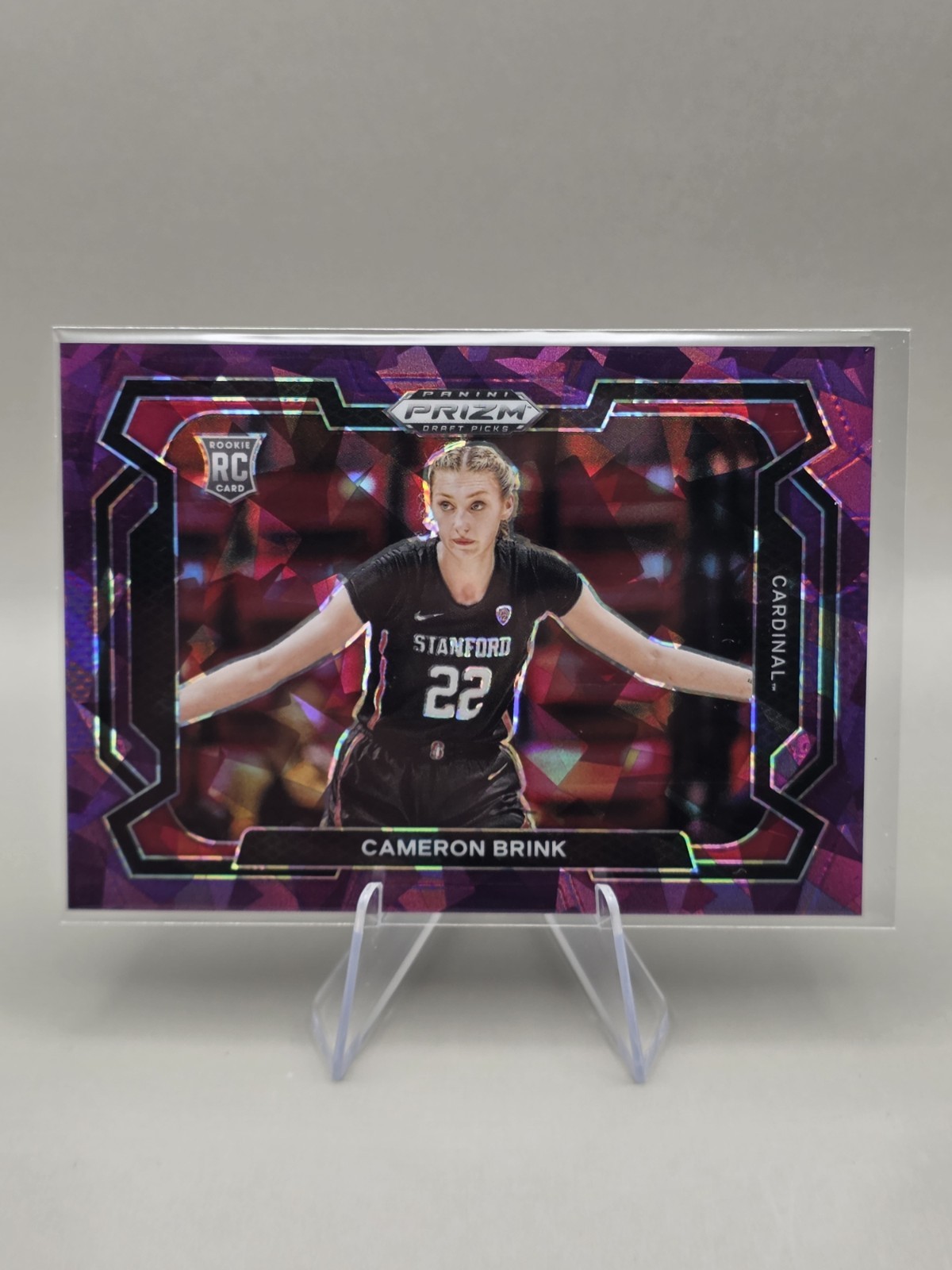 2024 Prizm Draft Picks - Cameron Brink #89 Purple Cracked Ice Variations /149