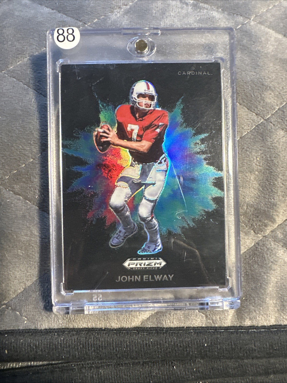 2024 Panini Prizm Draft Picks Black Color Blast John Elway IMO9+ #CB-28