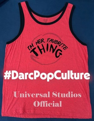 Universal Studios Official Tank Top ''I'm Her Favorite Thing'' Thing 1 / 2 Red, Pr