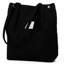 Corduroy Tote Bag Cute Tote Bags for Women Shoulder Bag with Inner Pocket for...