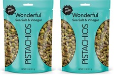 Wonderful Pistachios No Shells, Sea Salt 11 Ounce Pack of 2 , Beige