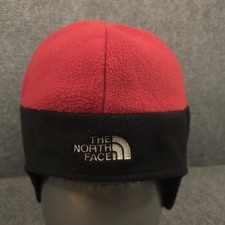 The North Face Beanie Hat Mens Large Red Gore Windstopper Fleece Ski Winter