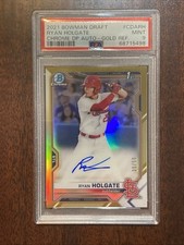 2021 Bowman Draft - Chrome Draft Pick Auto 20/50 Ryan Holgate #CDA-RH Gold...