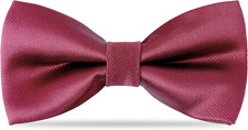 Kids Bow Tie, Boy Bow Ties Pre-tied Silk 100 Classic Solid Adjustable Girls Nec