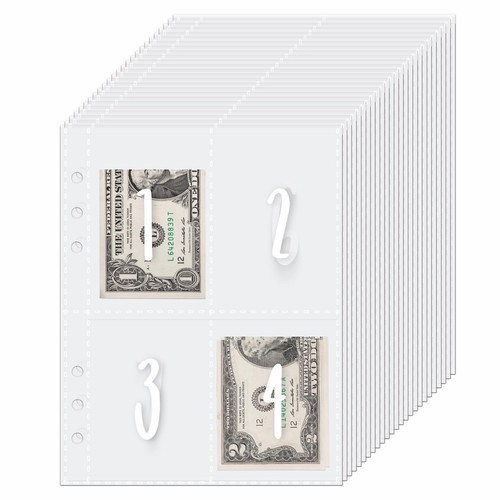 100 Envelopes Money Saving Challenge A5 Budget Binder Inserts for Replacement...