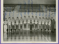 1952-53 Phillips 66ers Champion Basketball Team Signed Photo Clyde Lovellette