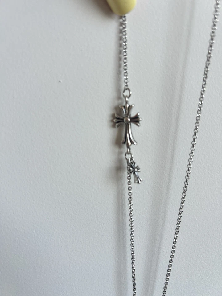 Collar Cruz Estilo Rosario Inspirado Estilo CH - Unisex Gótico Estilo Callejero Foto 3 de 4