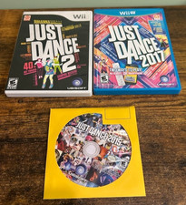 Nintendo Wii / Wii U 3x Game LOT Just Dance 2 2015 2017