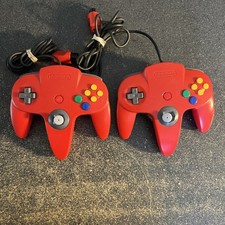 Original Red N64 Controllers-loose joysticks