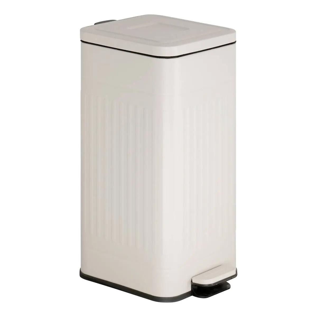 Poubelle de cuisine haut de gamme en métal Nova 30L fini mat argile résistant
