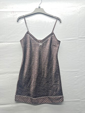 Marks  Spencer Women Chemise Satin Spaghetti Strap Night Dress Size 10