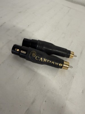 CARDAS AUDIO, Male XLR to Male RCA Adapter Plugs, MXLR-MRCA Connectors (Pair)