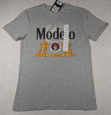 Modelo - Beer Graphic T-Shirt - Gray Logo - Men's - Size: S