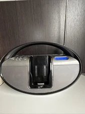 ILIVE Portable Docking System IBR2807DP Black AM/FM Radio Boombox & iPod Dock