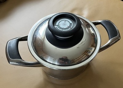 AMC Induktion Kochtopf 2,0L mit Visiotherm Deckel - Edelstahl - Pat. EP 525454