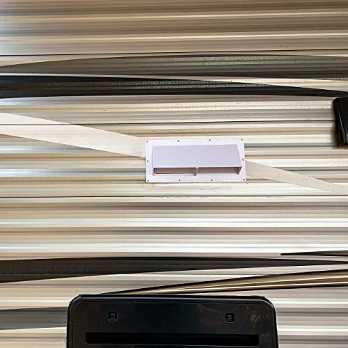 RVGUARD RV Range Hood Exhaust Vent Cover White for Motorhome Trailer (Include 