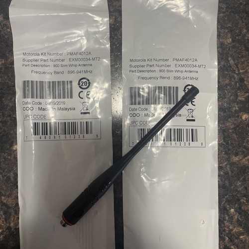 PMAF4012 MOTOTRBO OEM Flexible 900 MHz Whip Antenna 896-941 MHz HT Duck