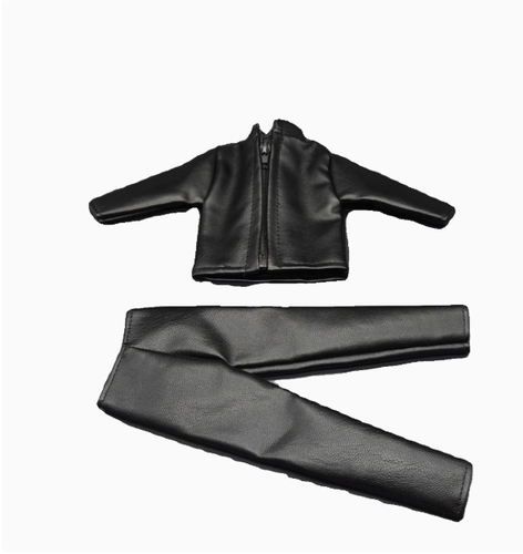 1/6 Scale Leather Jacket Pants Clothes Set For 12" HT DAM PH TBL Action Figure - Picture 2 of 5