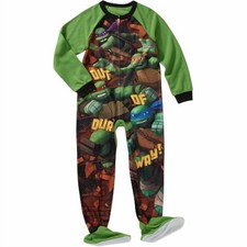 TMNT Teenage Mutant Ninja Turtles Boy's Footed Pajamas Blanket Sleeper, Size 6/7